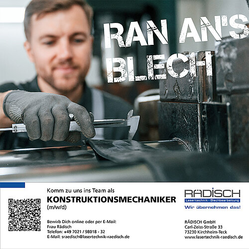 Konstruktionsmechaniker gesucht